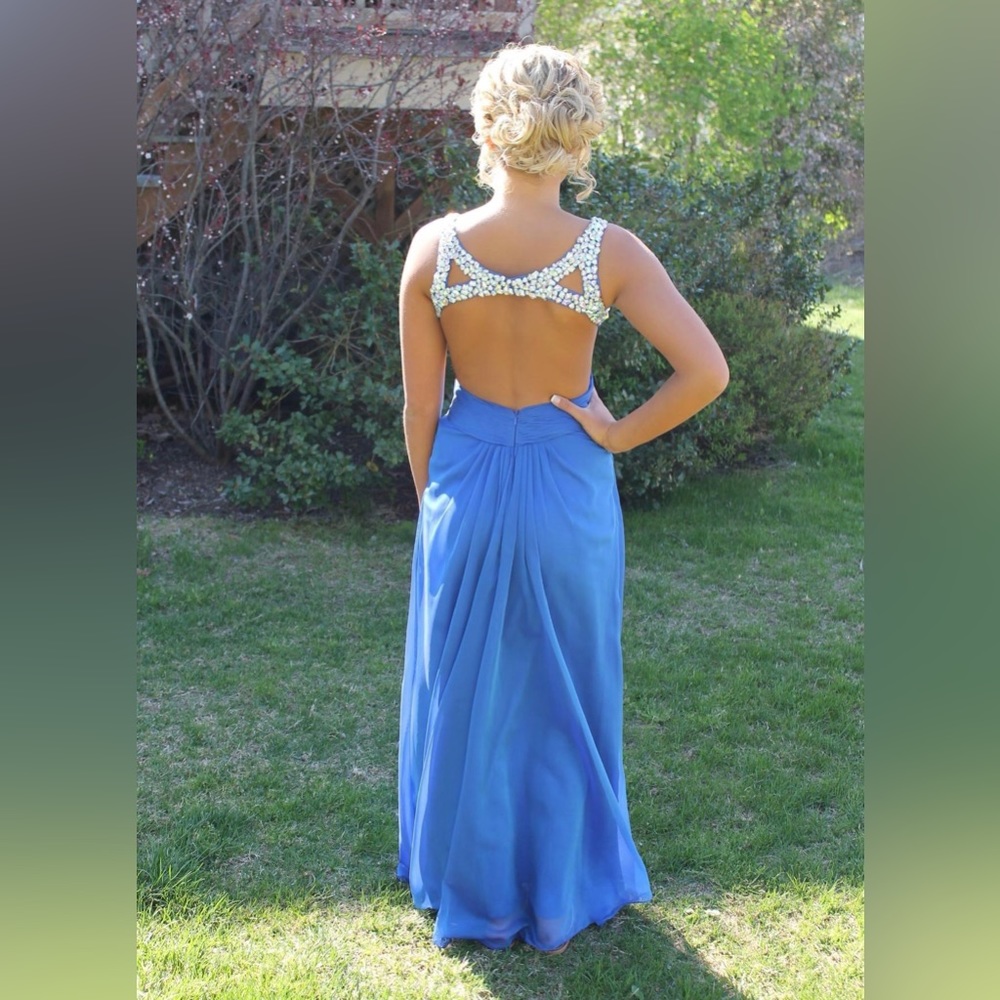 Royal blue prom dress (worn once)